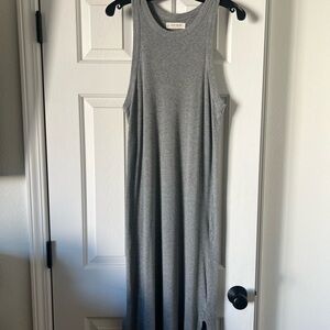 Lucky Brand Heather Gray Midi Dress